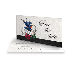 Save The Date Karte Vintage Modern