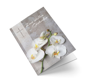 Sterbebild Orchideenblüte