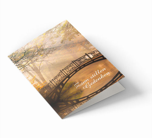 Sterbebild ''Brücke im Morgenlicht'