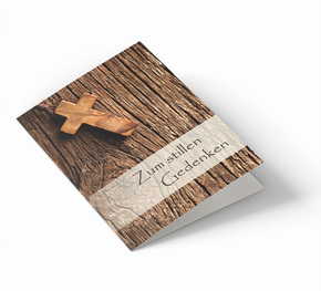 Sterbebild 'Holzkreuz'
