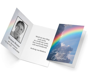 Sterbebild Regenbogen