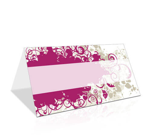 Tischkarte Kommunion Butterfly Pink