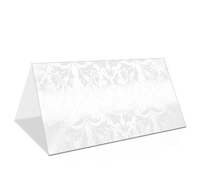 Tischkarte zur Silberhochzeit Vintage