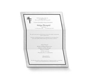 Trauerbrief Rosenkreuz