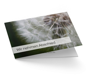 Trauerkarte Löwenzahn