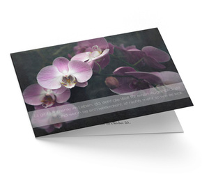Trauerkarte Orchidee