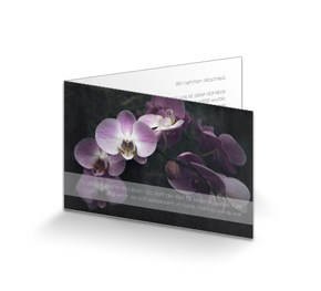 Trauerkarte Orchidee