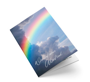Trauerkarte Regenbogen