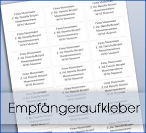 Empfängeraufkleber Trauer