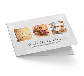 Weihnachtskarte Geschäftlich Advent