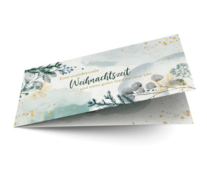 Weihnachtskarte Geschäftlich Aquarell