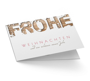 Weihnachtskarte Frohe Weihnachten