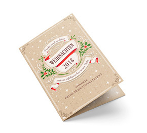 Weihnachtskarte Geschäftlich Joyful Christmas
