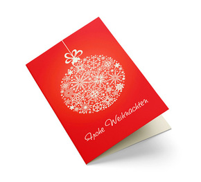 Weihnachtskarte Kristallkugel