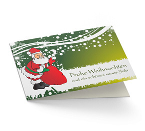 Weihnachtskarte Geschäftlich Nikolaus
