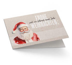 Weihnachtskarte Geschäftlich Santa