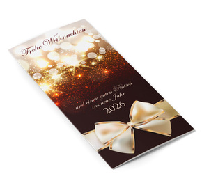 Weihnachtskarte Schleife