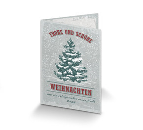 Weihnachtskarte Geschäftlich Tanne