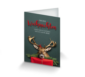 Weihnachtskarte Geschäftlich Wilde Weihnacht