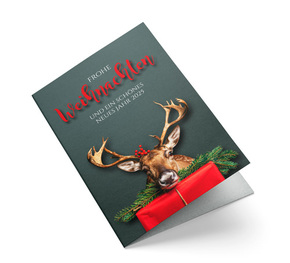 Weihnachtskarte Geschäftlich Wilde Weihnacht