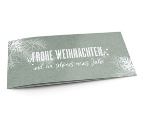 Weihnachtskarte Geschäftlich Winterzweige